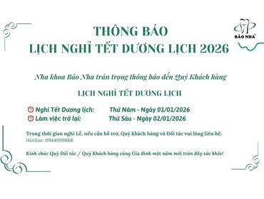 LỊCH NGHỈ TẾT DƯƠNG LỊCH - 01/01/2026