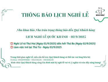 LỊCH NGHỈ LỄ QUỐC KHÁNH - 02/9/2025